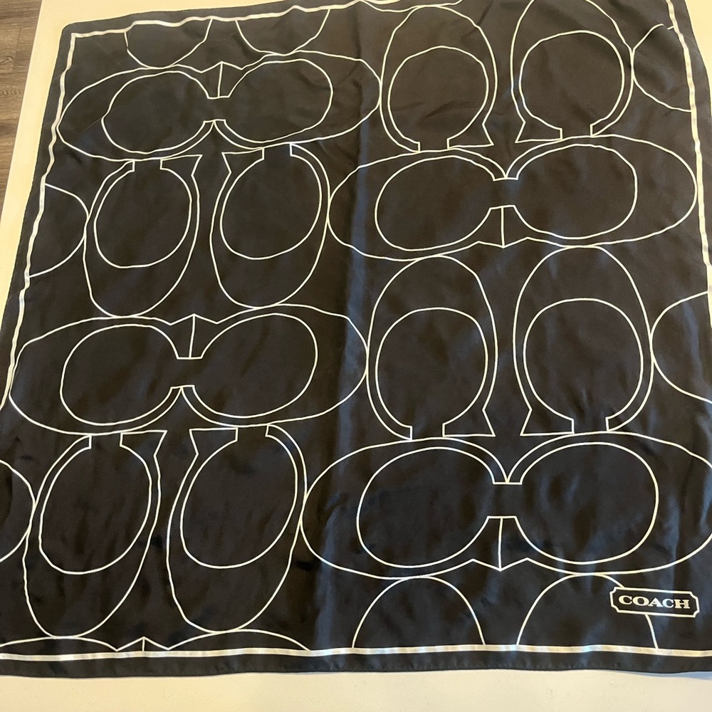 Coach silk scarf